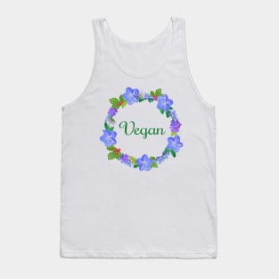 Vegan flower wreath Tank Top